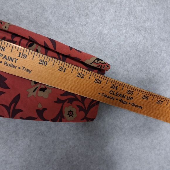 Fenn Wright Manson Womens Silk Blouse Medium Red Floral Asian Oriental Office - Picture 7 of 8